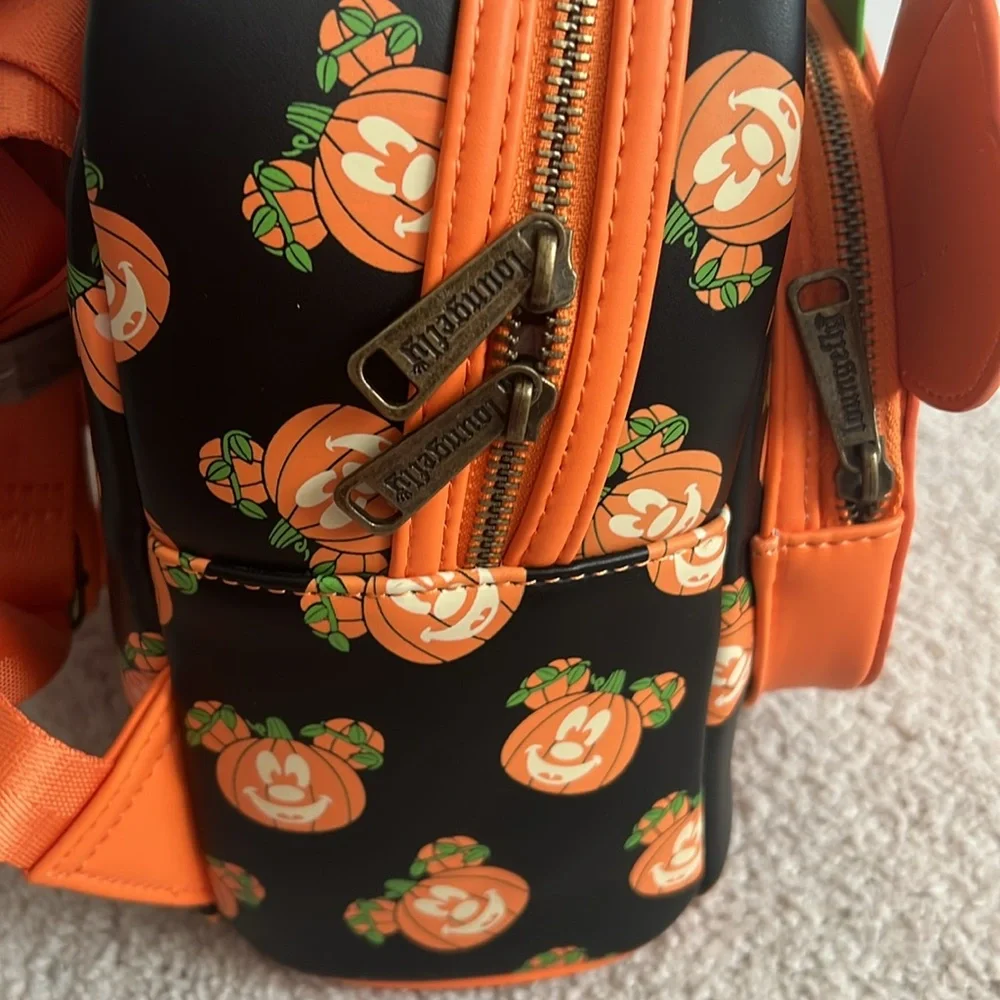 Glow in the Dark Mickey Pumpkin Loungefly - Picture 7 of 10